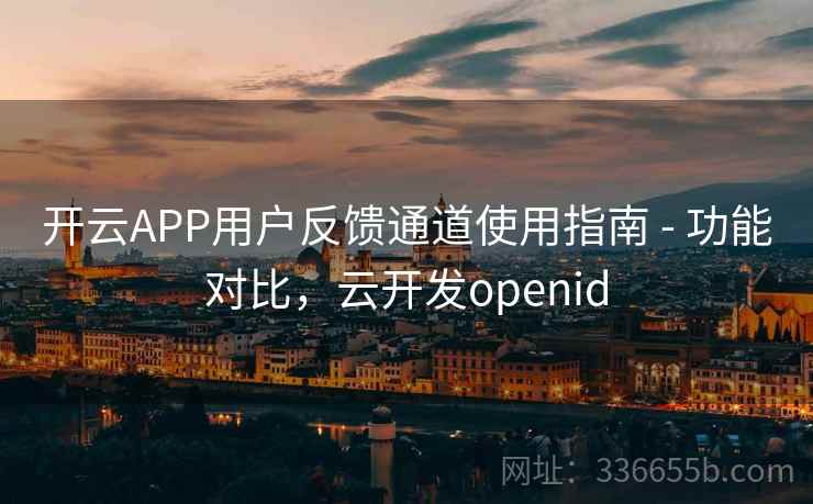 开云APP用户反馈通道使用指南 - 功能对比，云开发openid