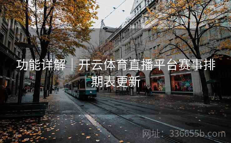 功能详解｜开云体育直播平台赛事排期表更新