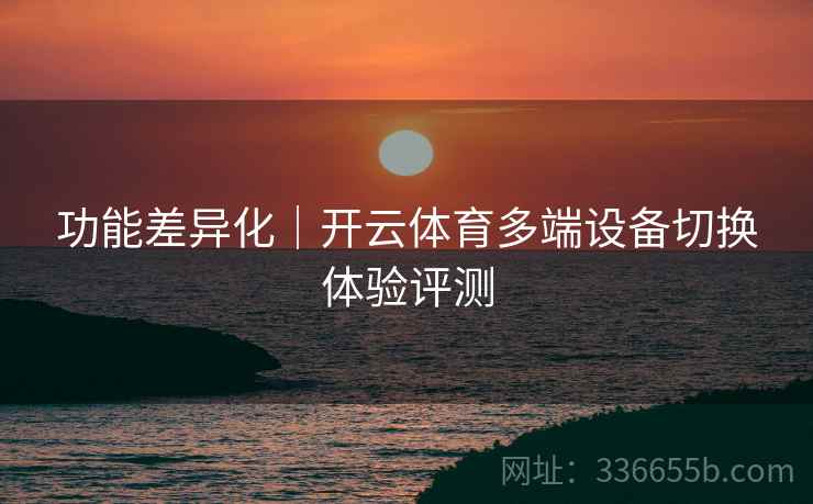 功能差异化｜开云体育多端设备切换体验评测