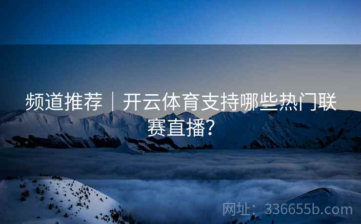频道推荐｜开云体育支持哪些热门联赛直播？