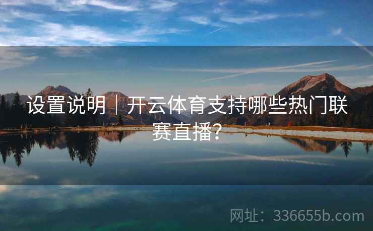 设置说明｜开云体育支持哪些热门联赛直播？